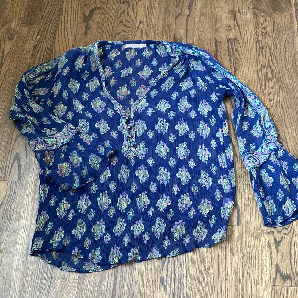Calypso St. Barth silk sheer shirt Small